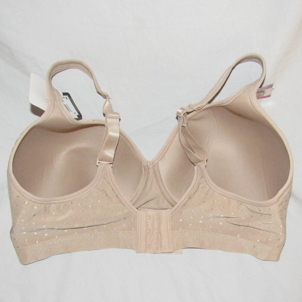 NWT Beauty by BALI Wireless Bra #DFB540 Nude Dot Size 38DD 38 DD - Picture 2 of 3